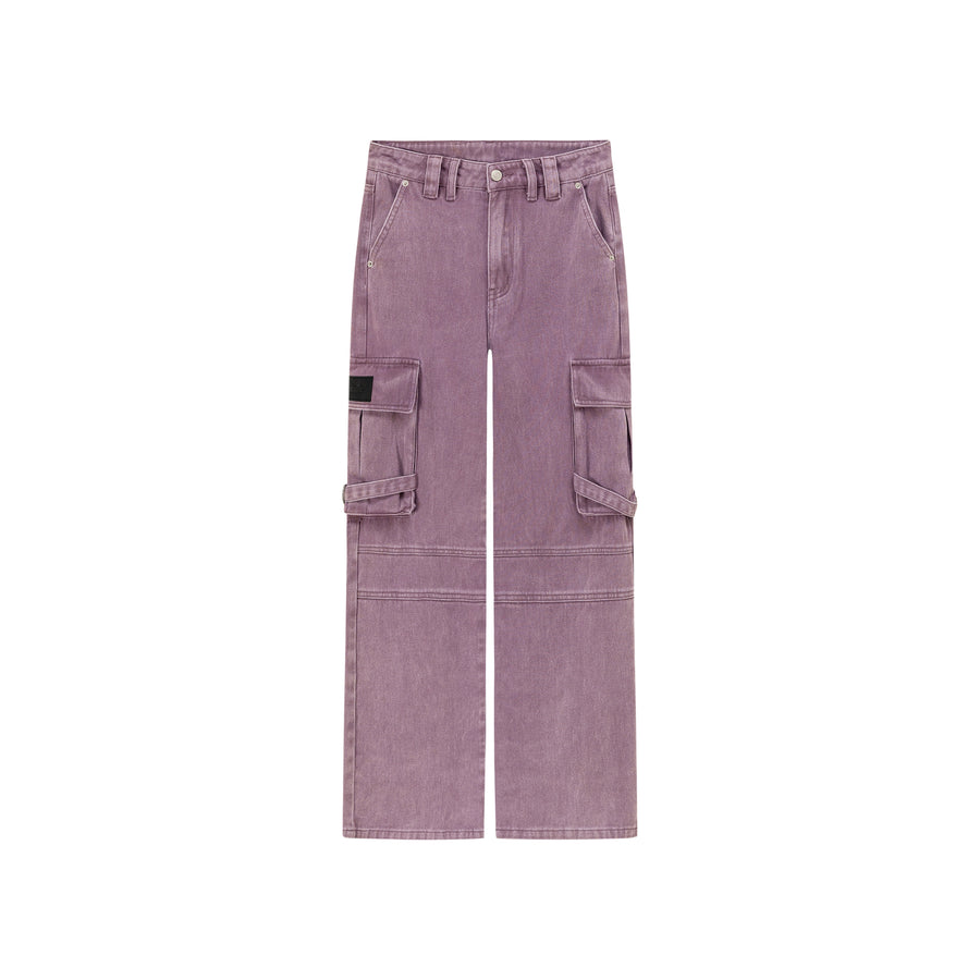 CHUU Pocket Color Straight Jeans