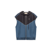 Stitch Hooded Zip-Up Vest