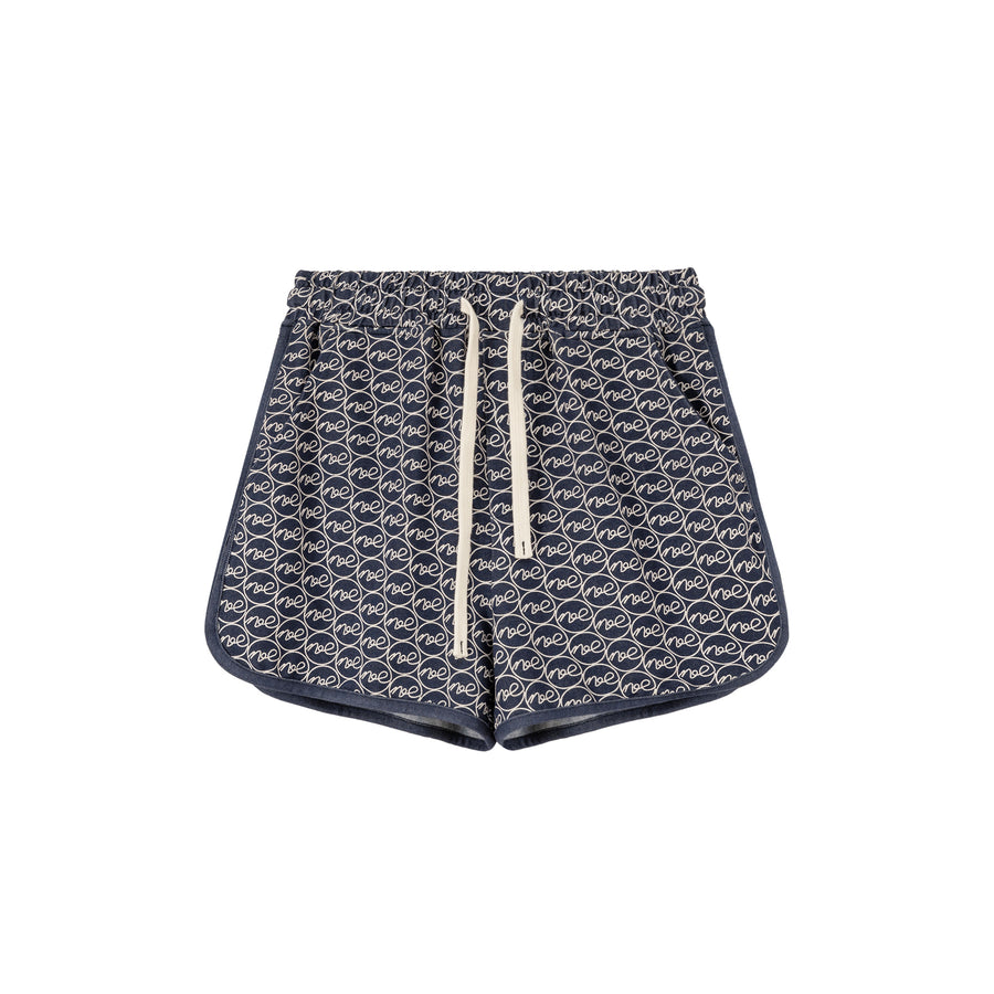 CHUU Letter Fully Printed Casual Drawstring Shorts