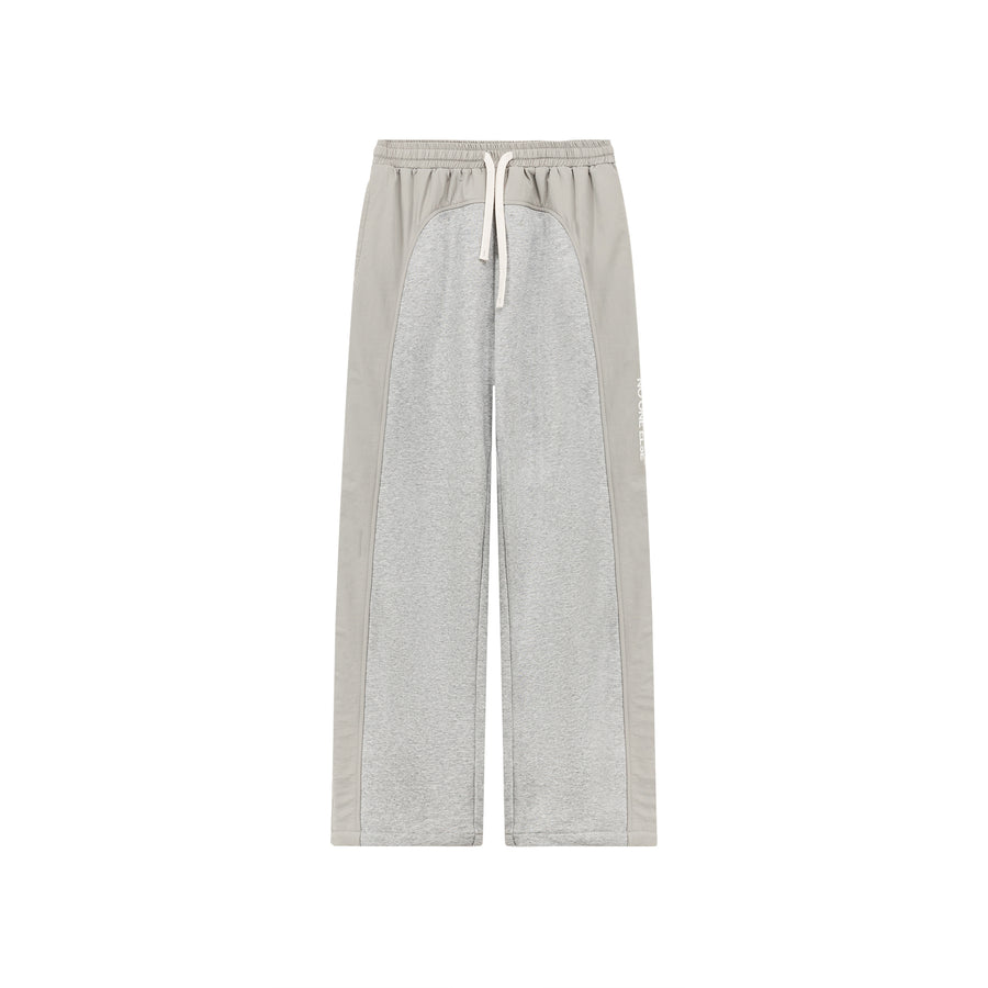 CHUU Two Toned String Wide Sweatpants