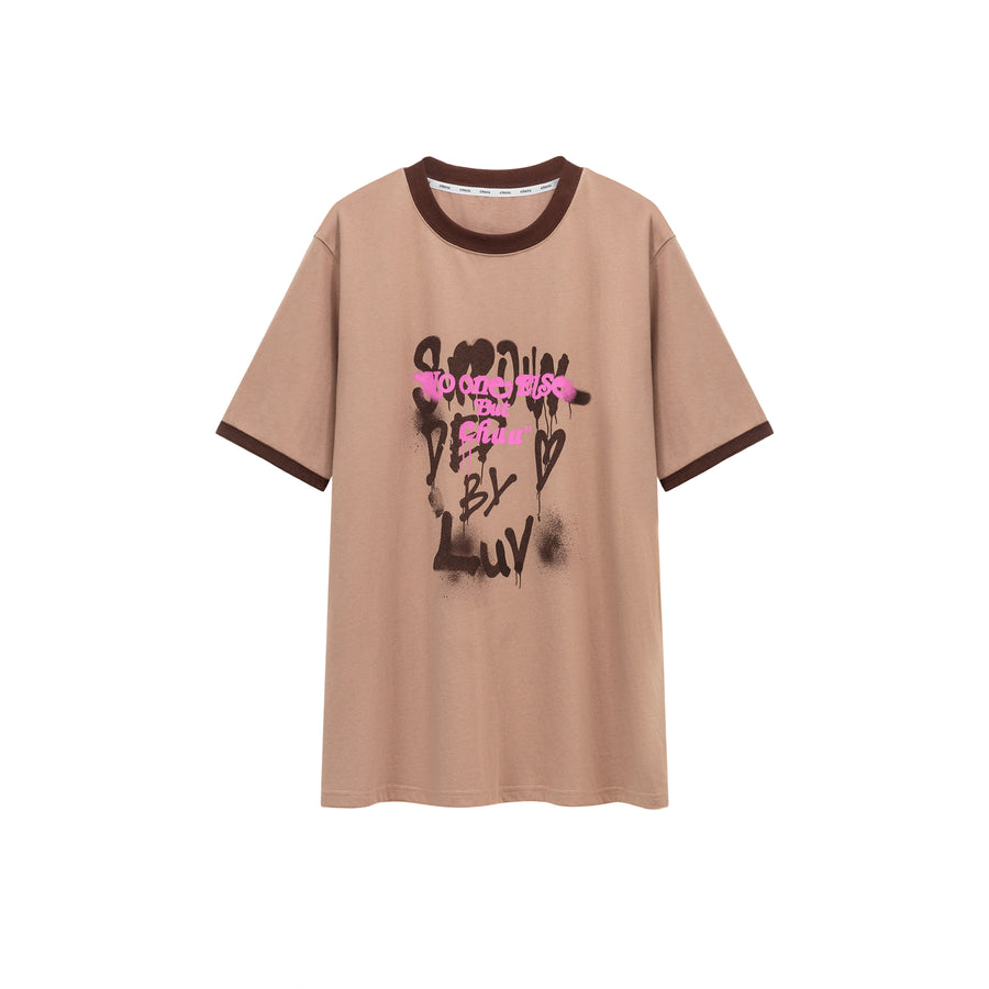 CHUU Collab Logo Line Color T-Shirt