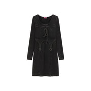 Knit String Layered Dress