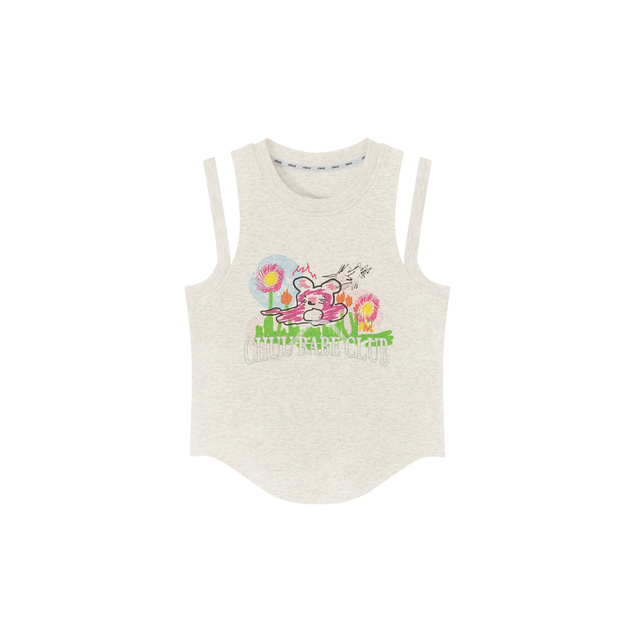 CHUU Chuu Babe Club Sleeveless Top