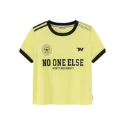 Noe Lettering Sporty Colorblocked Short Sleeve T-Shirt