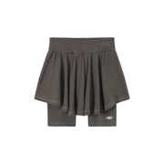 Sporty Daily Biker Shorts And Tennis Skirt