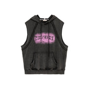 Logo Loose Fit Hooded Vest