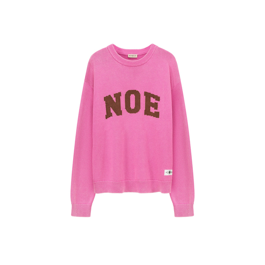 CHUU Lettering Loose Knit Sweater