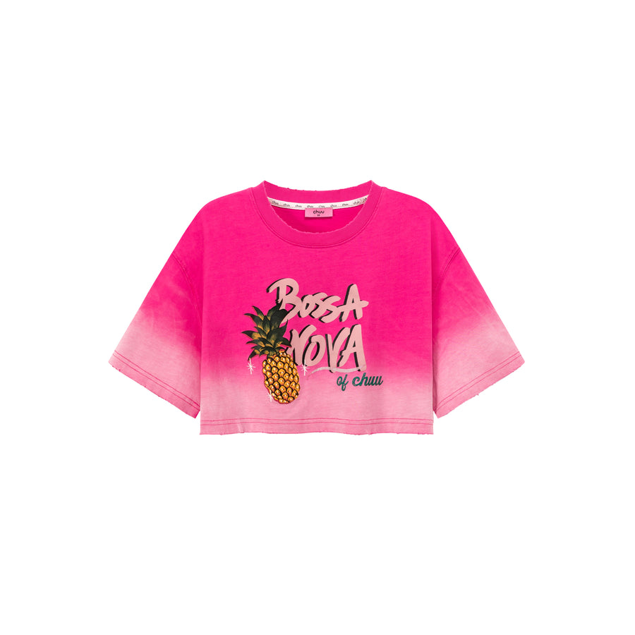 CHUU Gradient Bosa Nova Cropped T-Shirt