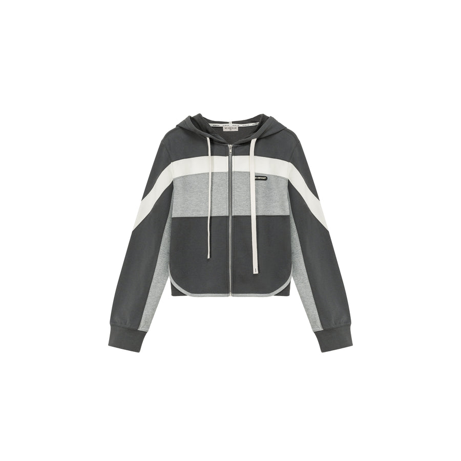 CHUU Color Matching Hooded Zip-Up