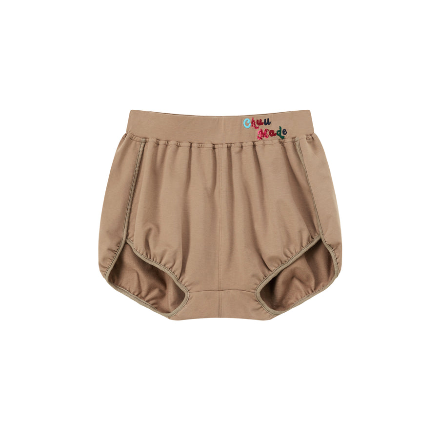 CHUU Multi Color Logo Embroidered Banded Shorts