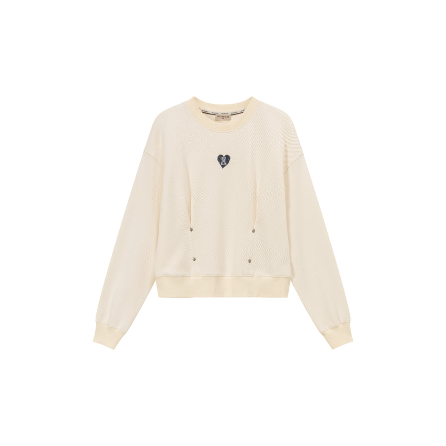 CHUU Heart Logo Loose Fit Sweatshirt