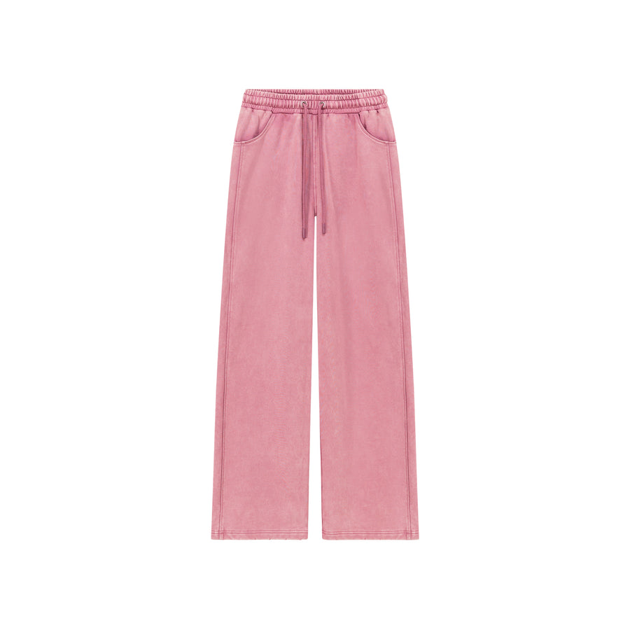 CHUU Simple Wide Casual String Pants