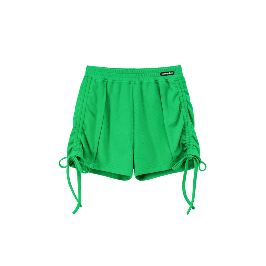 CHUU Shirred Banded Training Shorts