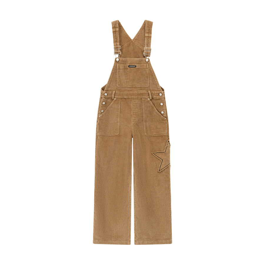 CHUU Stitched Star Overalls