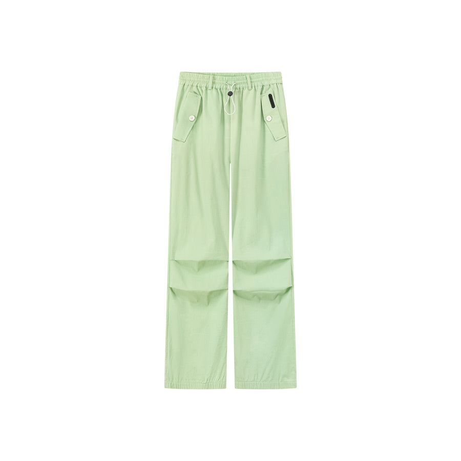 CHUU Casual High Waist Drawstring Wide Pants