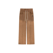 String Lined Straight Pants