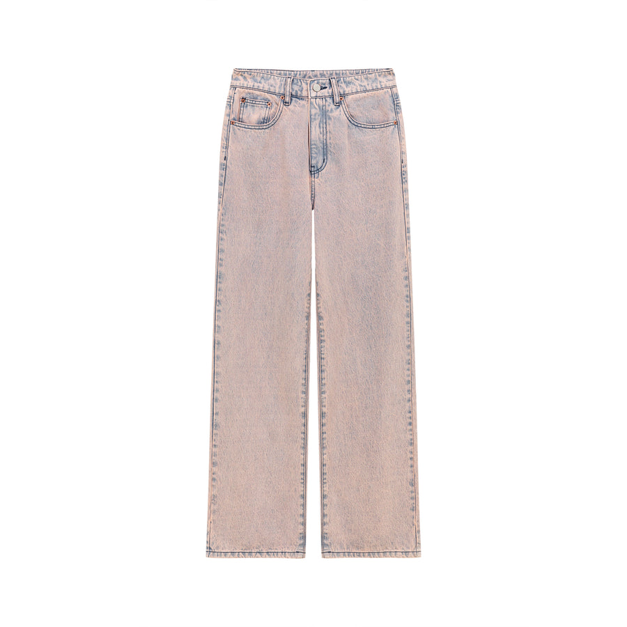 CHUU Color Washed Wide Jeans