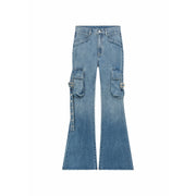 Pocket Bootcut Denim Jeans