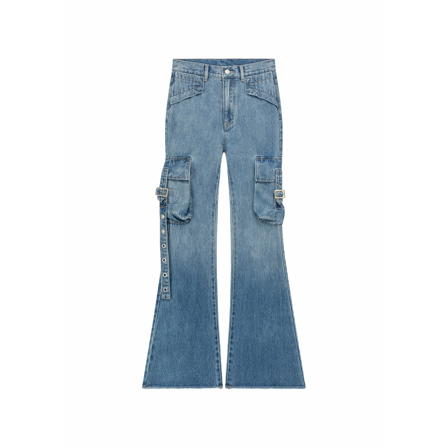 CHUU Pocket Bootcut Denim Jeans