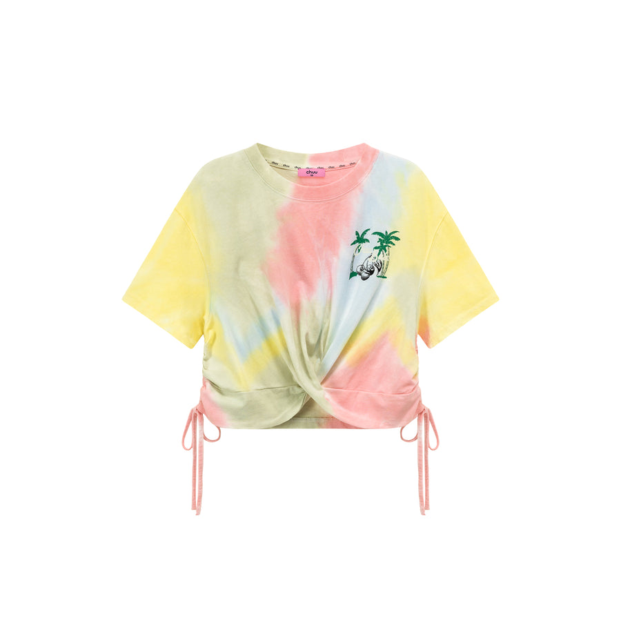 CHUU Tie-Dye Printed Short Sleeve Round Neck T-Shirt