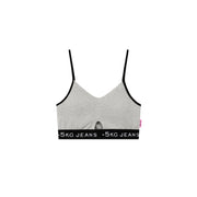 Color Matching Sleeveless Sports Bra Top