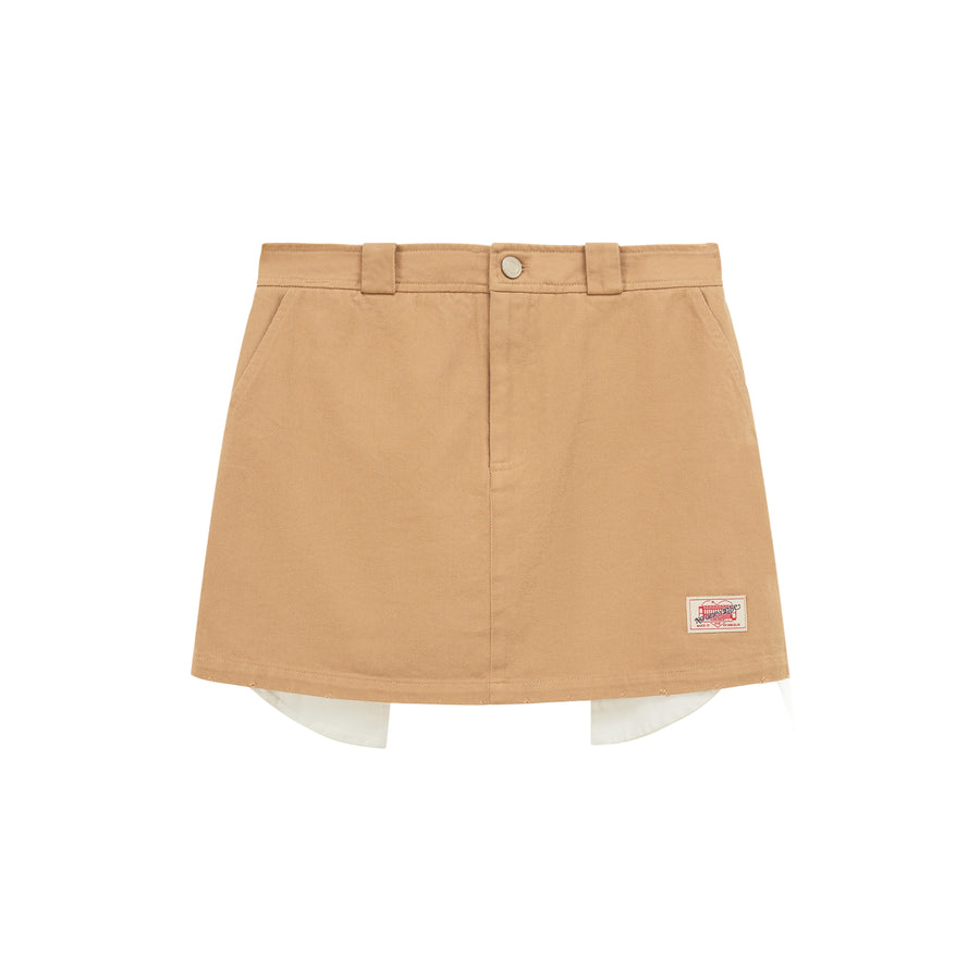 CHUU Exposed Pockets A-Line Mini Skirt