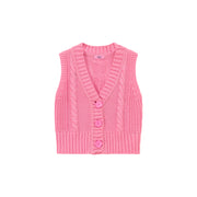 Big Button Knit Vest