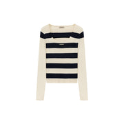 Vintage Striped Knit Top