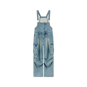 Big Pocket Denim Overalls