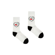 Center Of The Heart Cherry High Socks