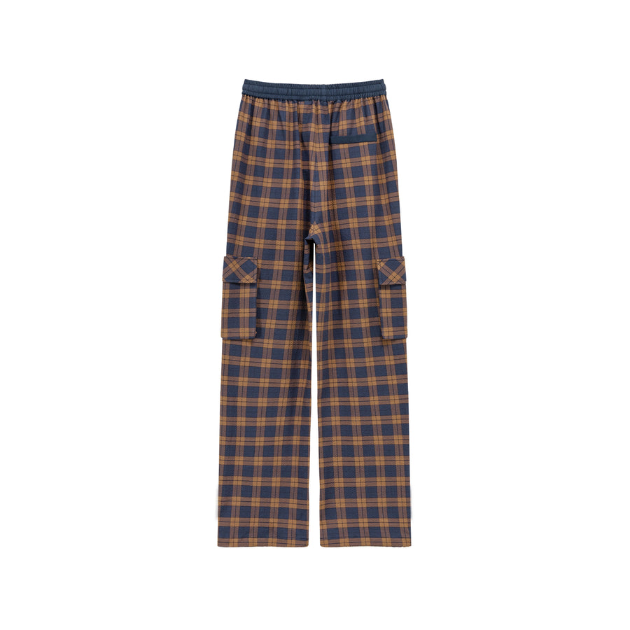 CHUU Check Pocket String Casual Pants