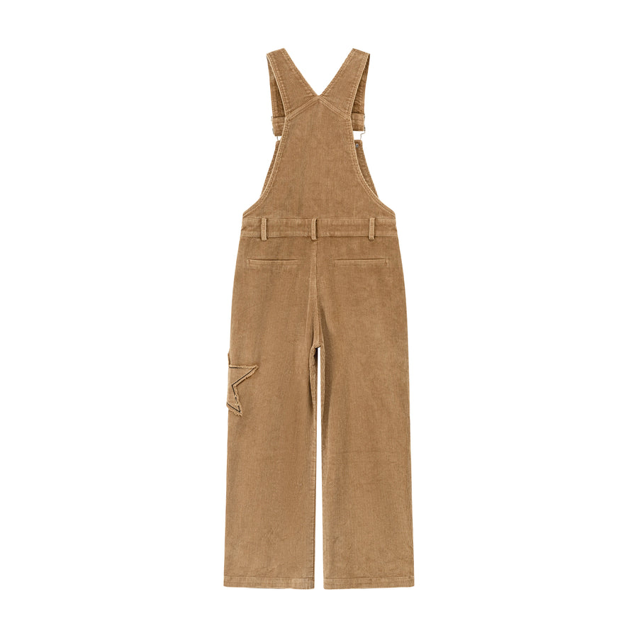 CHUU Stitched Star Overalls