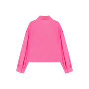 Point Collar Puff Sleeve Shirt