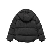 Logo String Hooded Oversized Padded Jacket