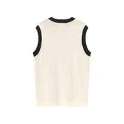 Logo Jacquard Knit Vest