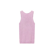 Lettering Sleeveless Knit Top