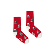 Colored Rabbit Printed High Socks