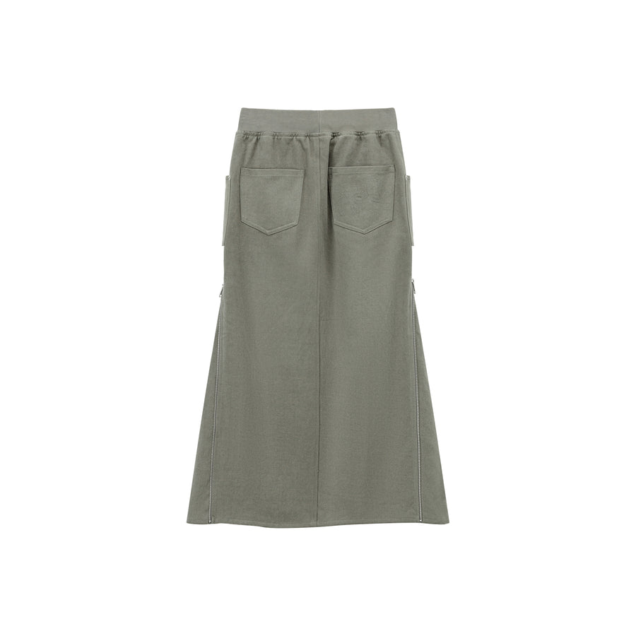 CHUU Pocket Casual Long String Skirt