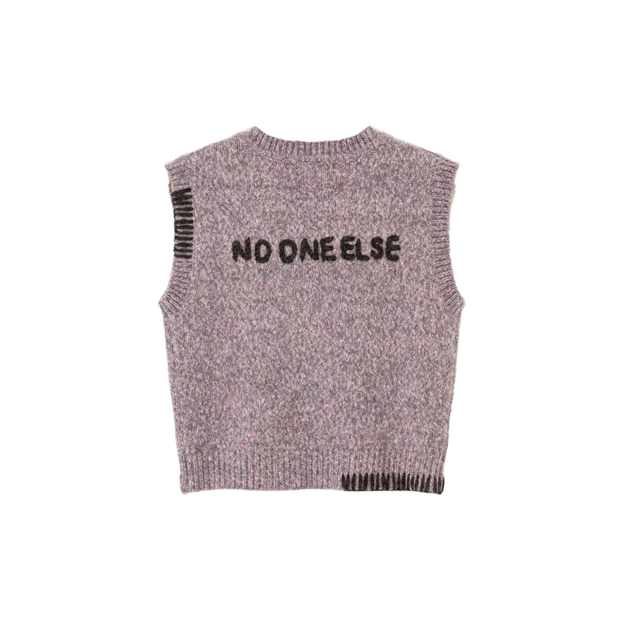 CHUU Logo V-Neck Knit Vest