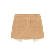 Exposed Pockets A-Line Mini Skirt