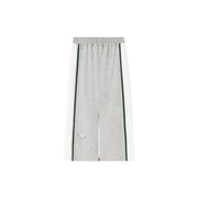 Vintage Distressed Colorblocked Drawstring Letter Embroidered Long Skirt