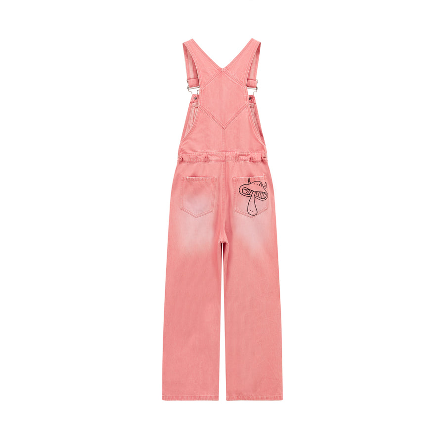 CHUU Drawstring Waist Overalls