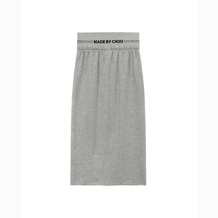 CHUU Slit Casual Sporty Long Skirt