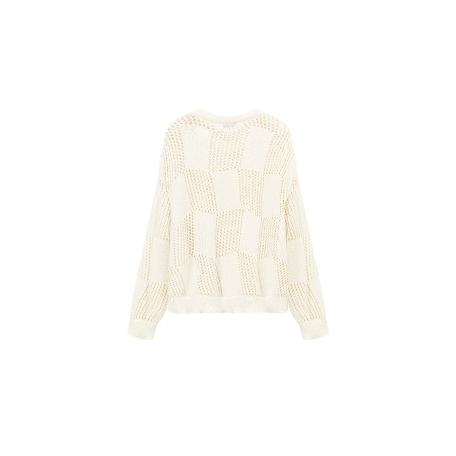 CHUU Knitted Design Slit Sweater