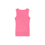 Logo Basix Slit Sleeveless Top