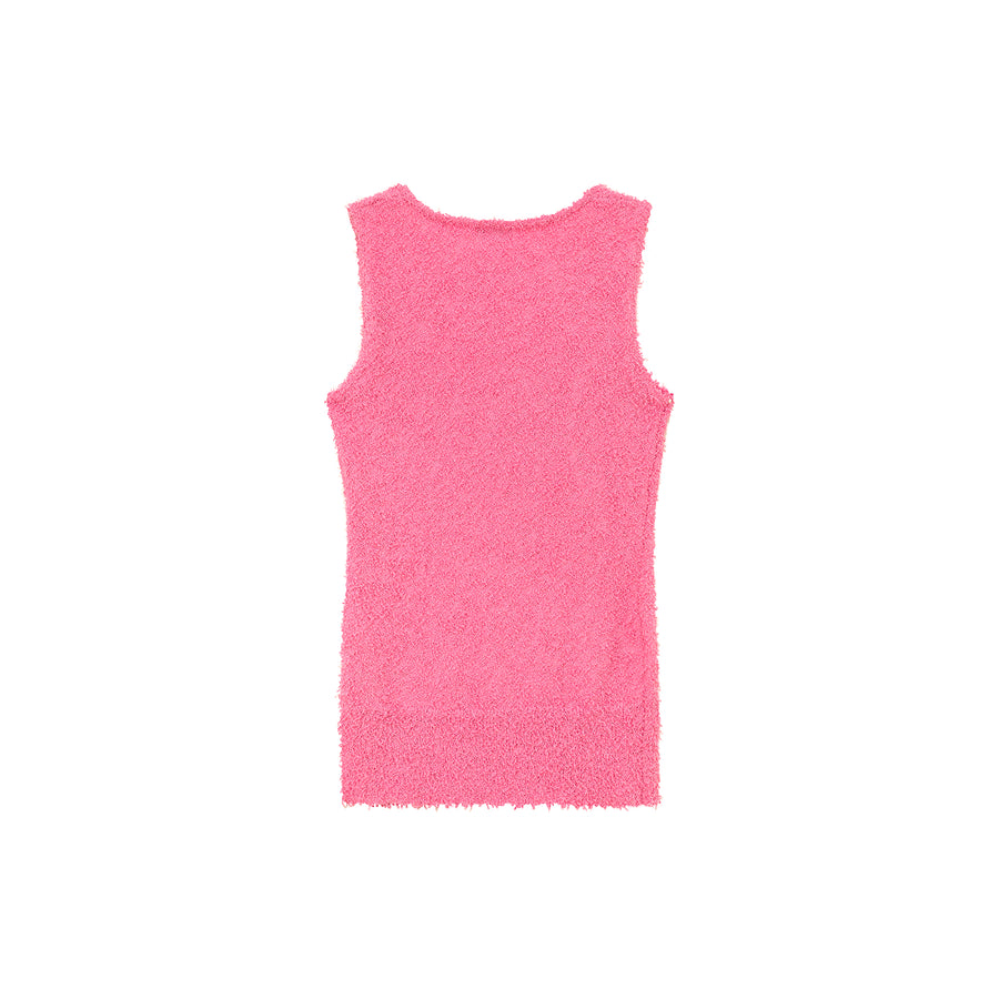 CHUU Logo Basix Slit Sleeveless Top