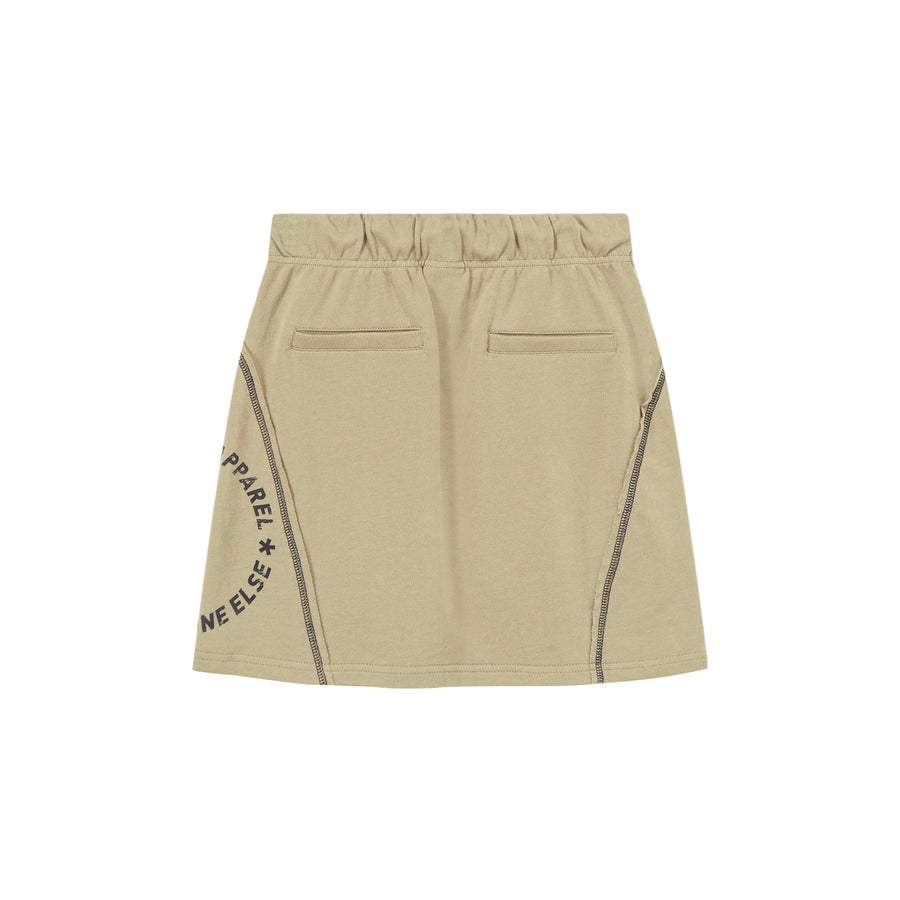 CHUU Vintage Stitch Drawstring Mini Skirt