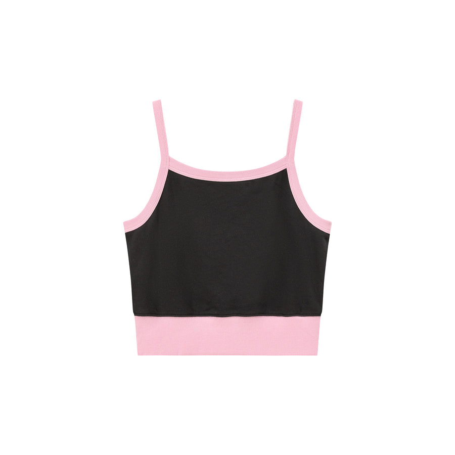 CHUU Chuu Babe Color Blocked Bustier Crop Top