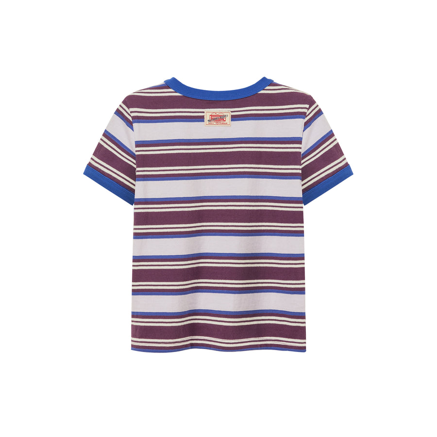 CHUU Noe Center Color Striped Short Sleeve T-Shirt