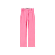 Elastic Waist Color Pants